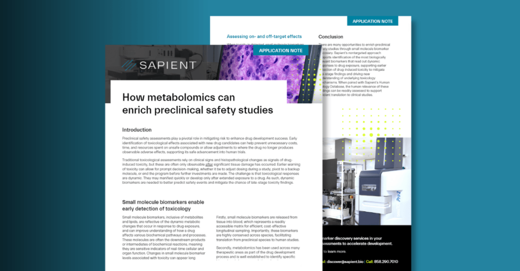 preclinical biomarker discovery application note