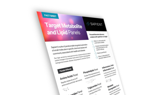 fact sheet target metabolite and lipid panels