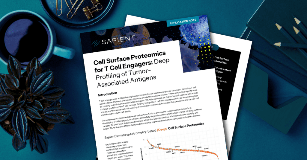cell surface proteomics for t cell engagers