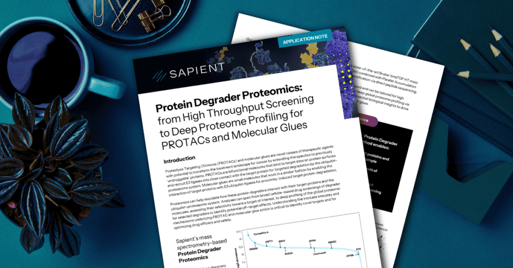 proteomics for protac protein degrader proteomics